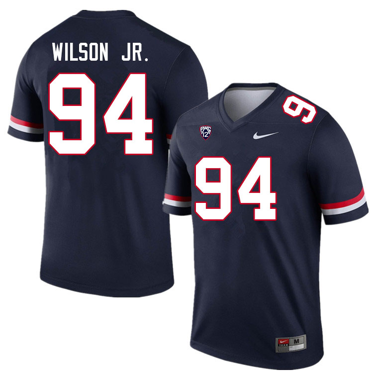 Men #94 Dion Wilson Jr. Arizona Wildcats College Football Jerseys Sale-Navy - Click Image to Close